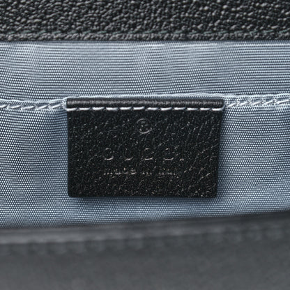 Gucci Grained Calfskin Bee Star Small Padlock Shoulder Bag Black 5 of 10