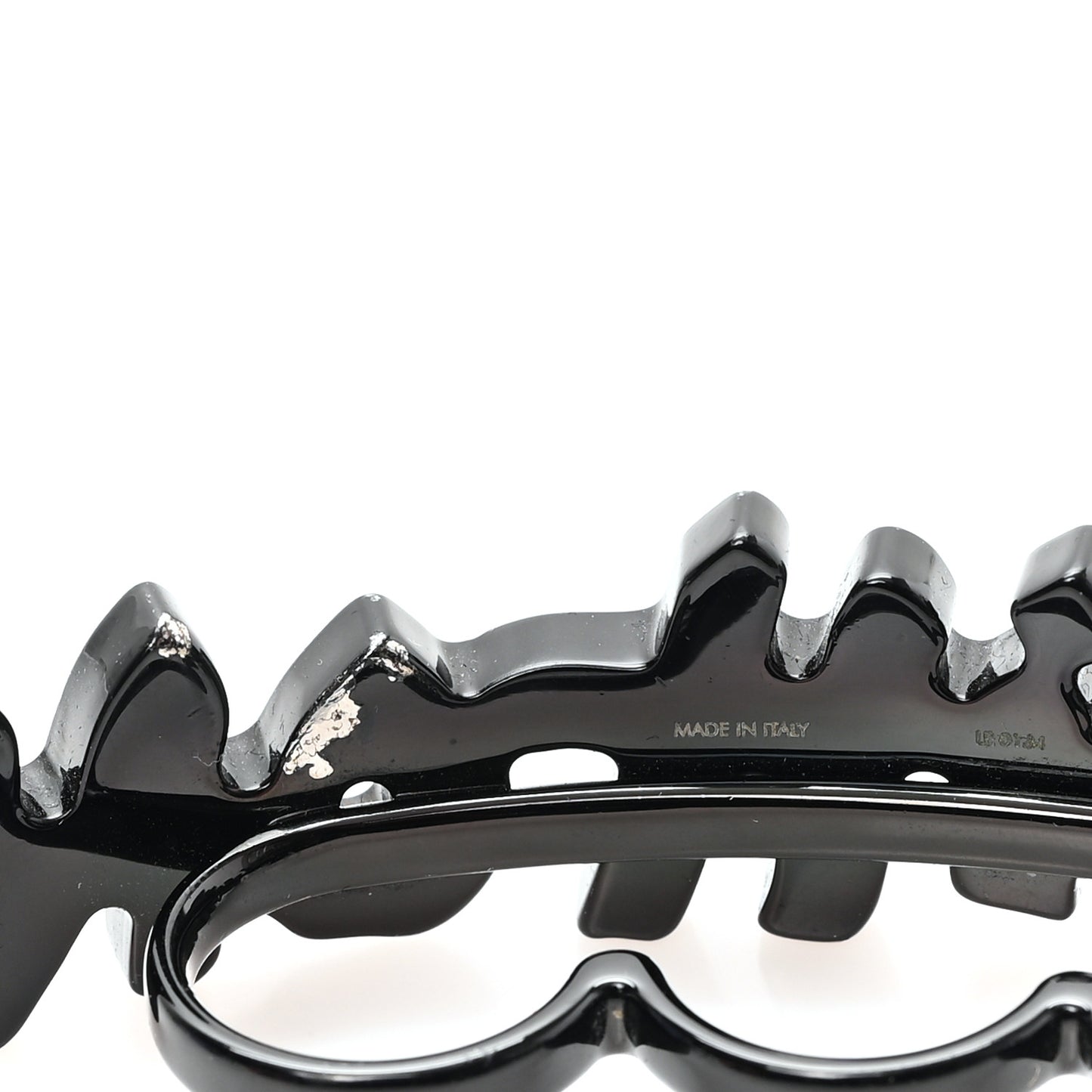 Metal Graffiti Knuckle Ring Set Black