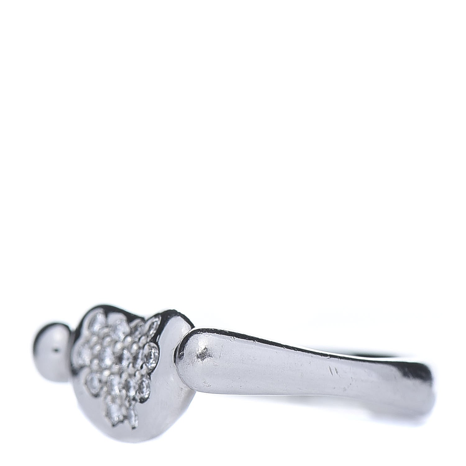 Tiffany Platinum Diamond Elsa Peretti Bean Ring 45 3.25 3 of 6