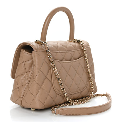 Chanel Caviar Quilted Mini Coco Handle Flap Brown 2 of 8
