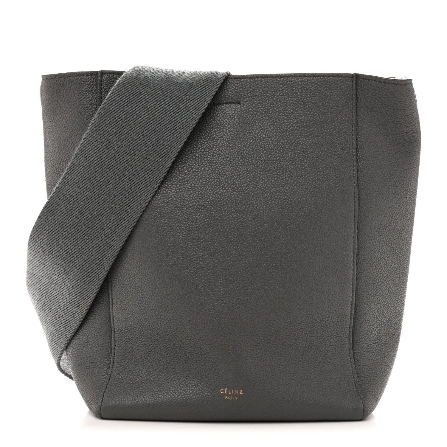 Celine Soft Grained Calfskin Small Sangle Bucket Bag Kohl 1 of 14