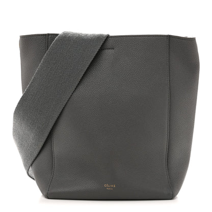 Celine Soft Grained Calfskin Small Sangle Bucket Bag Kohl 1 of 14