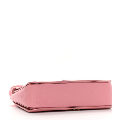 Miu Miu Goatskin Madras Shopping Tote Rosa 4 of 9