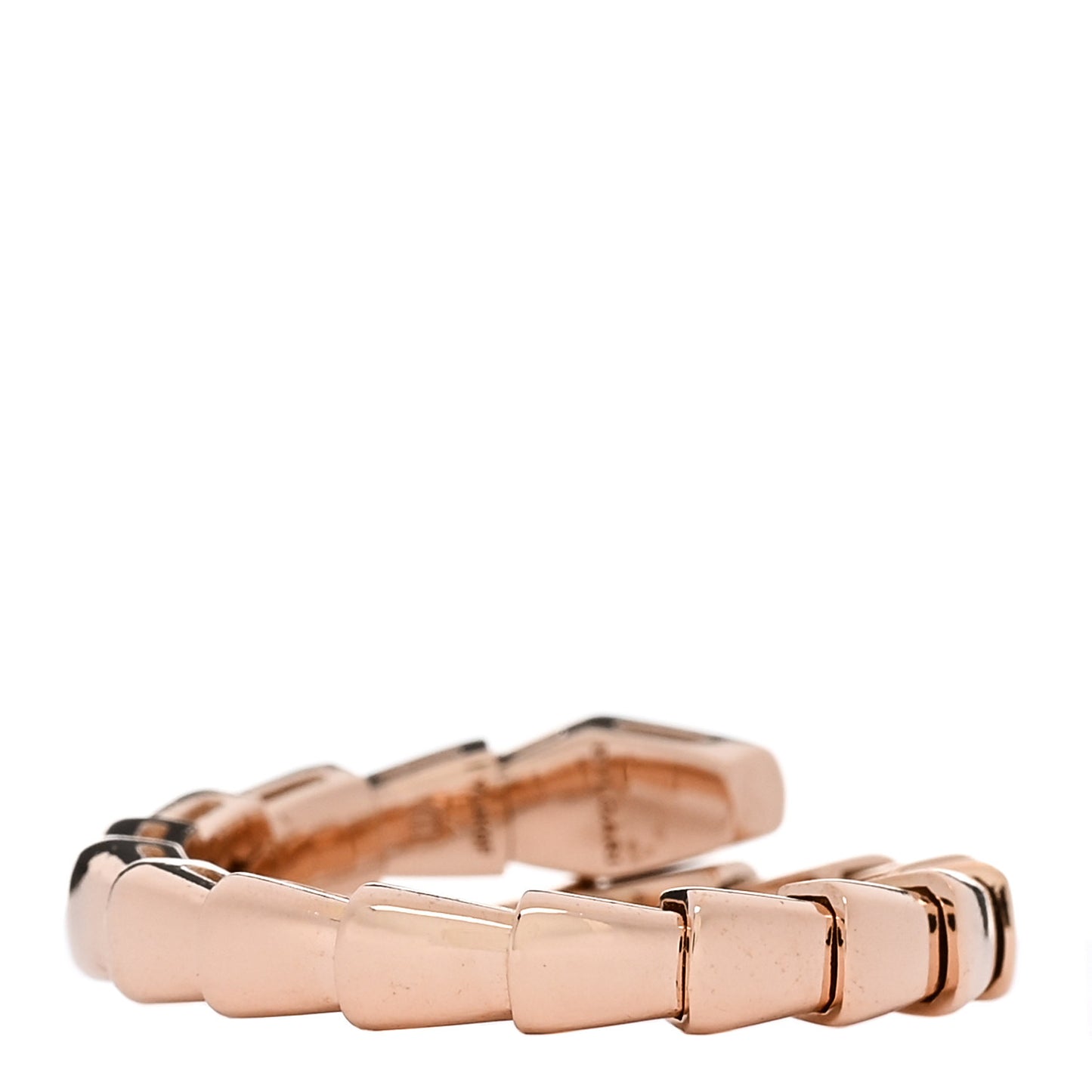 18K Rose Gold Serpenti Viper Ring M