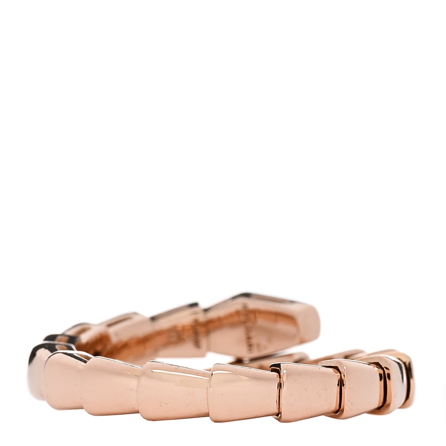 Bulgari 18K Rose Gold Serpenti Viper Ring M 3 of 5