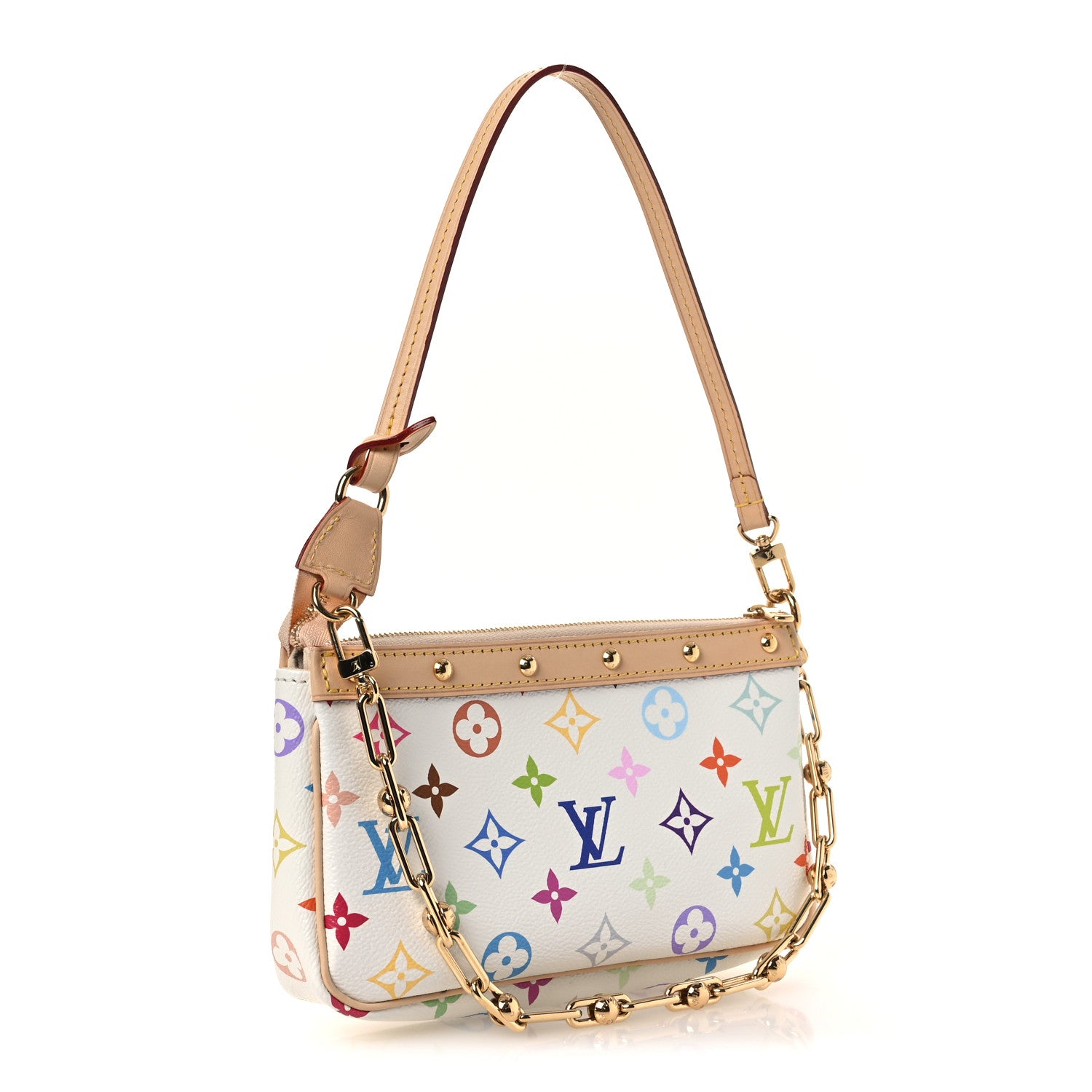 Louis Vuitton LV X TM Monogram Multicolor Pochette Accessories White 3 of 11