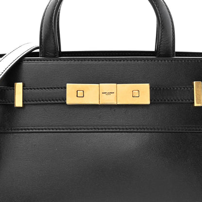 Saint Laurent Smooth Calfskin Manhattan Nano Shopper Tote Black 7 of 9