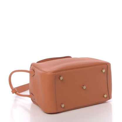 Hermes Taurillon Clemence Lindy 26 Orange 4 of 11