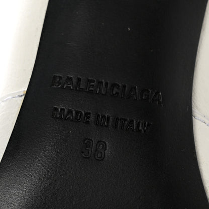 Balenciaga Agneau Arena Cagole 90mm Pumps 38 White 7 of 11