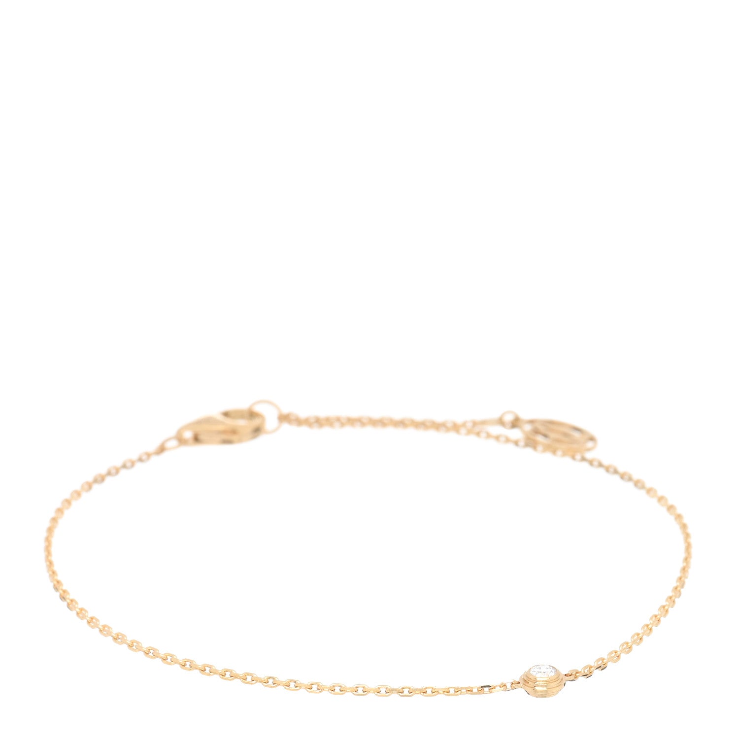 Cartier 18K Yellow Gold Diamond XS D'Amour Bracelet 1 of 4