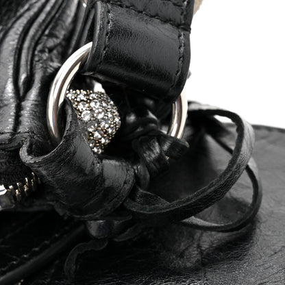Balenciaga Agneau Arena Crystal Le Cagole Shoulder Bag XS Black 12 of 12