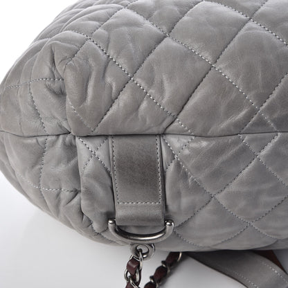 Chanel Iridescent Calfskin Quilted In The Mix Backpack Grey 9 of 14