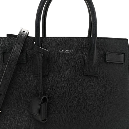 Saint Laurent Grained Calfskin Baby Sac De Jour Black 7 of 11