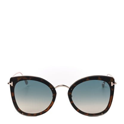 Tom Ford Charlotte Sunglasses TF657 Blue Havana 4 of 7