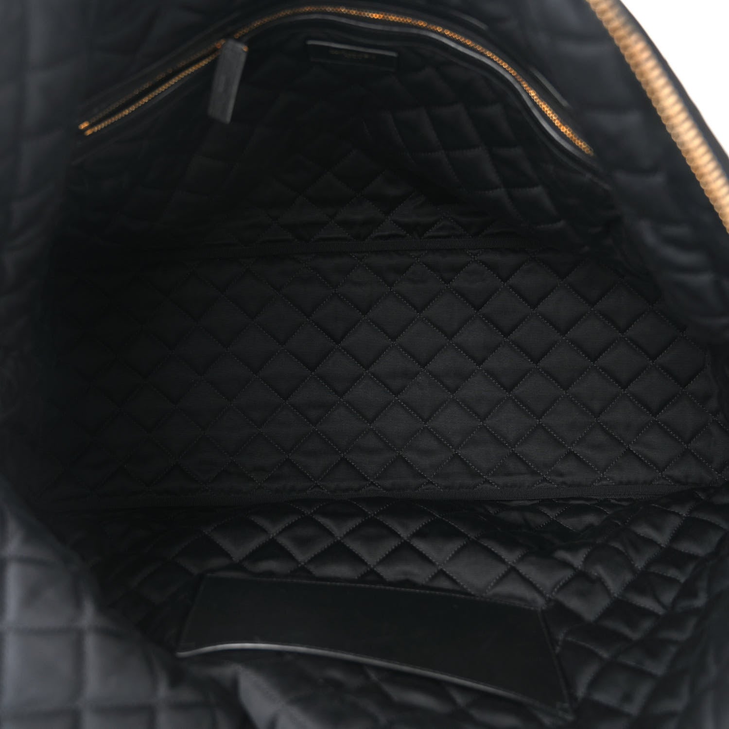 Saint Laurent Calfskin Quilted ES Giant Travel Bag Black 5 of 10