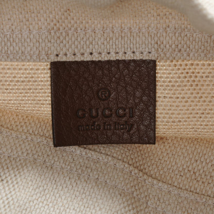 Gucci Pebbled Calfskin Medium Ramble Reversible Tote Black Nut Brown 6 of 8