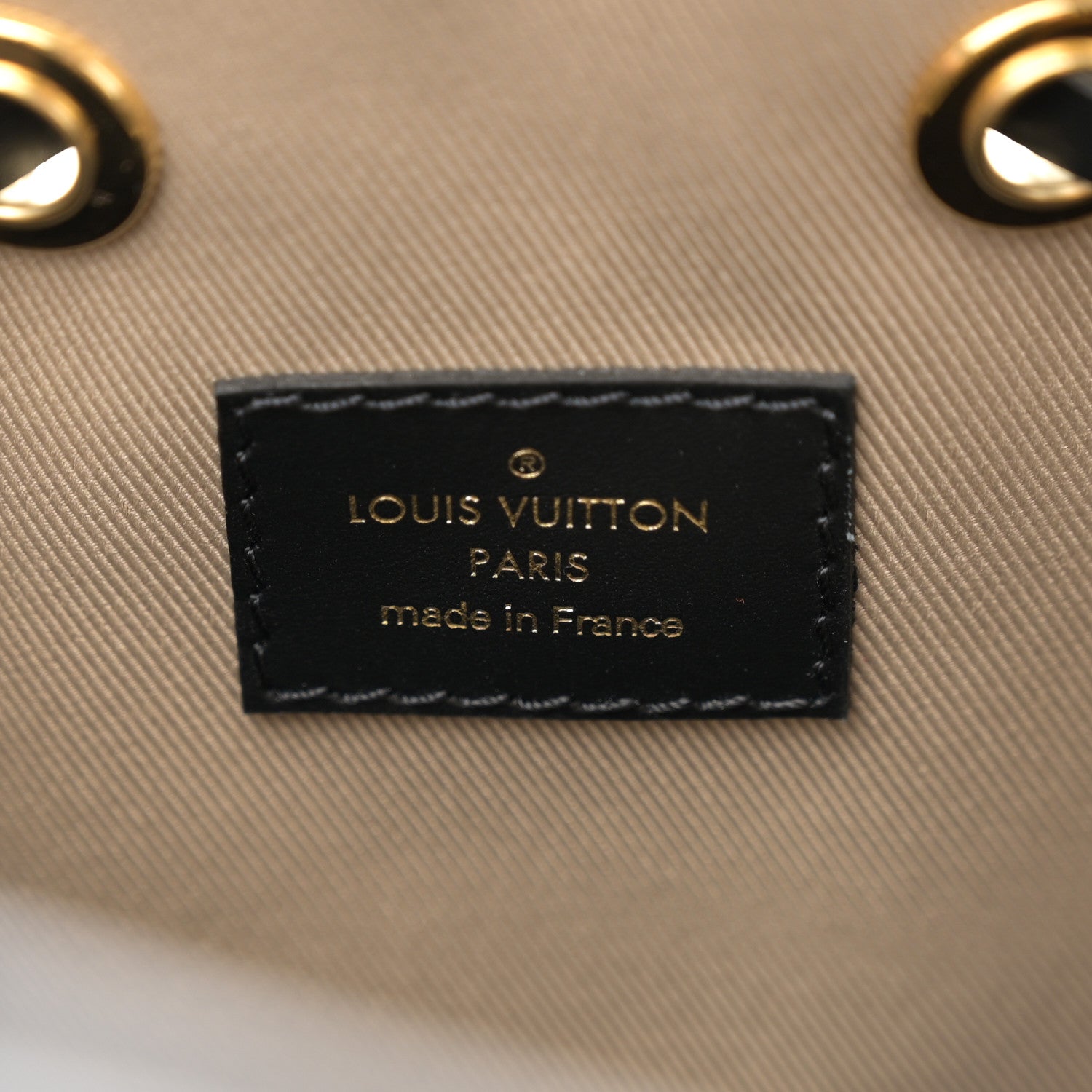 Louis Vuitton Cotton Monogram Embroidered Neonoe MM Beige Black 6 of 11