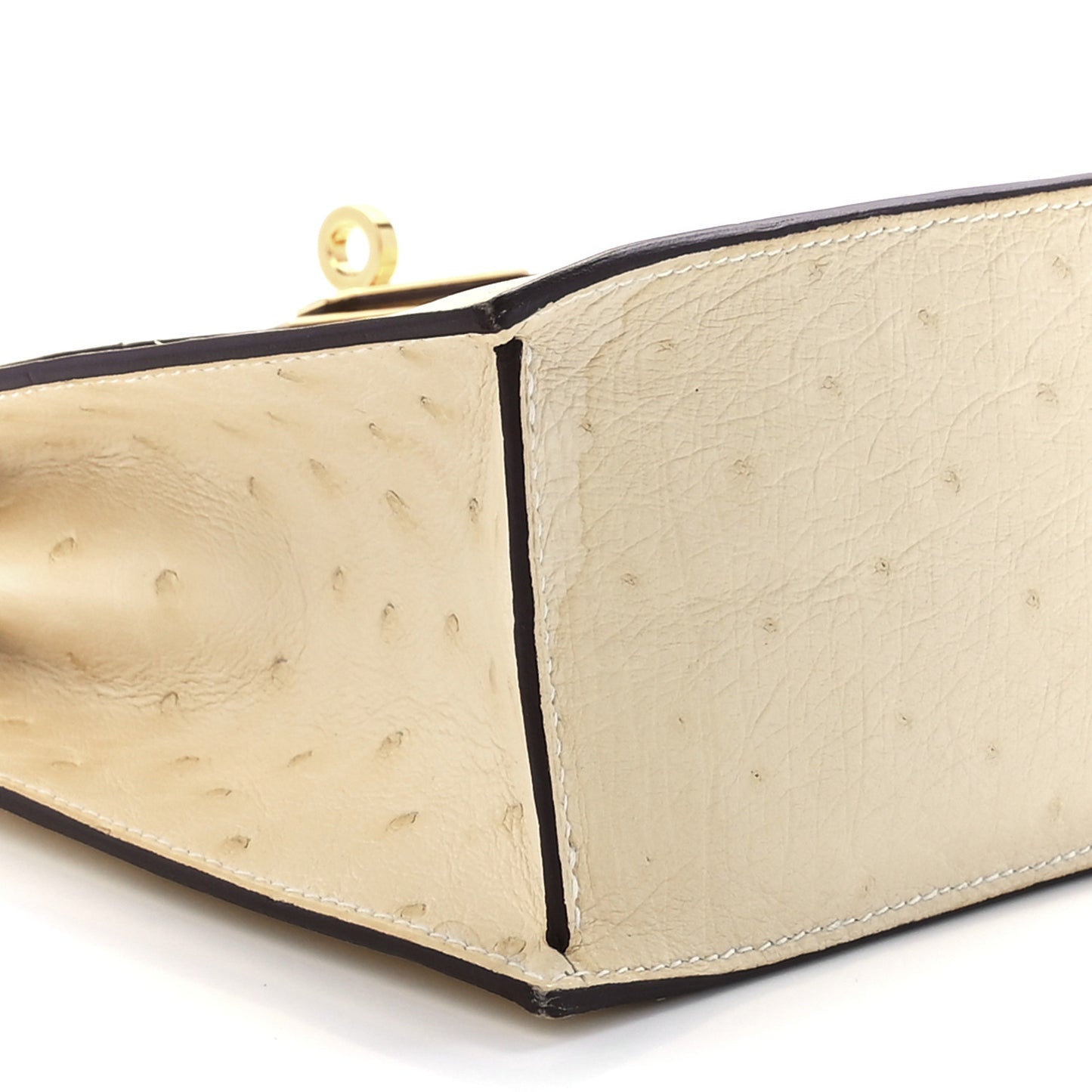 Ostrich Kelly Danse II Belt Bag Nata