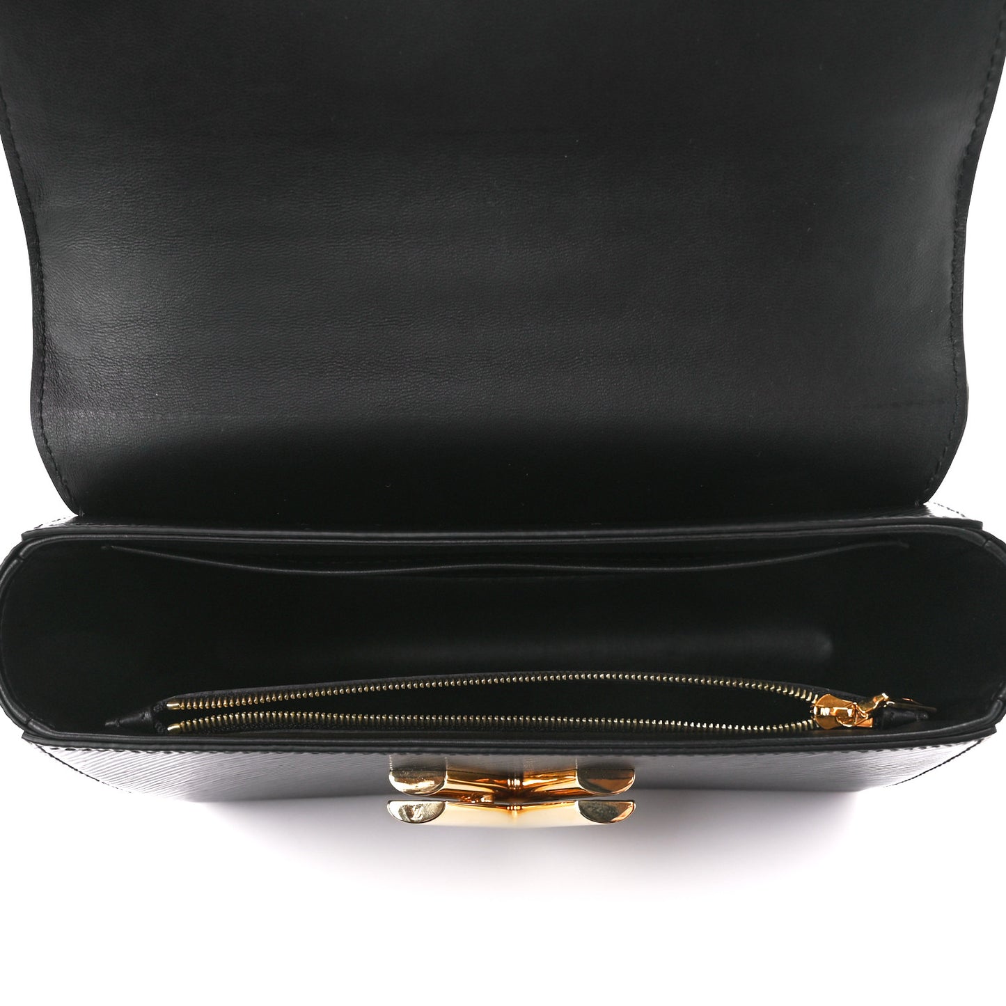 Epi Twist Braided Strap Shoulder Bag MM Black