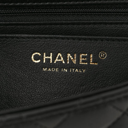 Chanel Lambskin Quilted Mini Top Handle Rectangular Flap Black 6 of 11