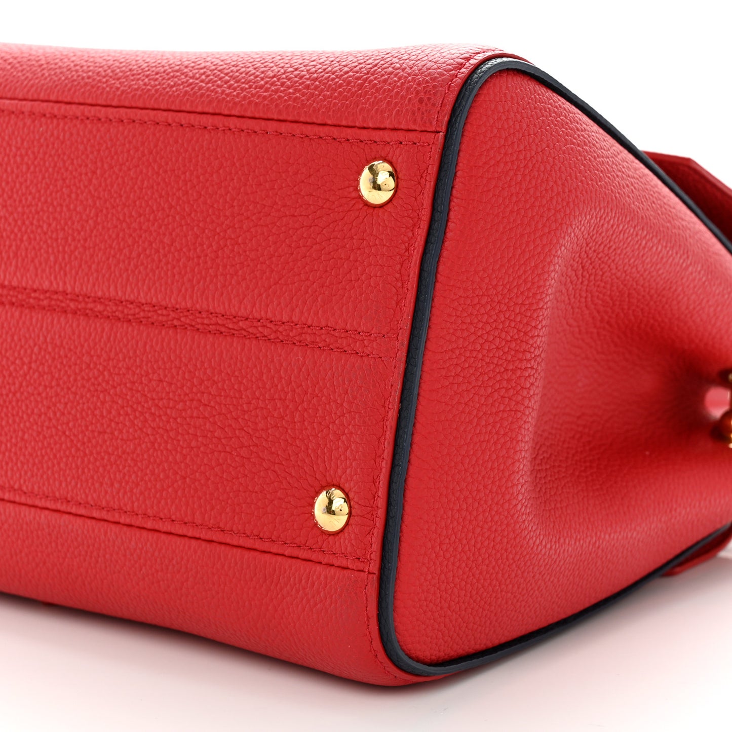 Grained Calfskin Monogram Double V Rubis