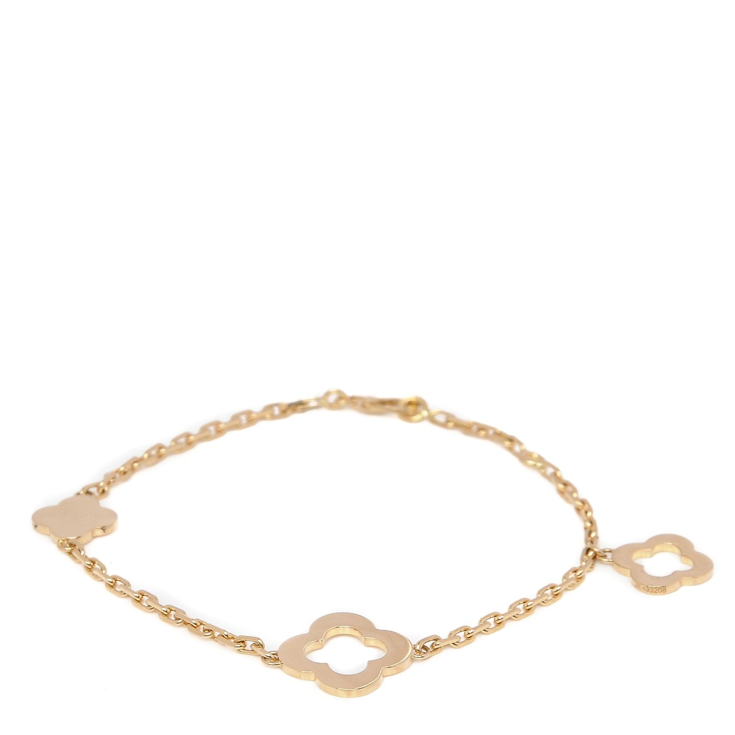 18K Yellow Gold 3 Motifs Byzantine Alhambra Bracelet