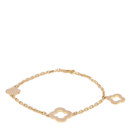 Van Cleef & Arpels 18K Yellow Gold 3 Motifs Byzantine Alhambra Bracelet 1 of 5