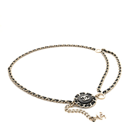 Chanel Lambskin Chain CC Fancy Belt Black Gold 1 of 4