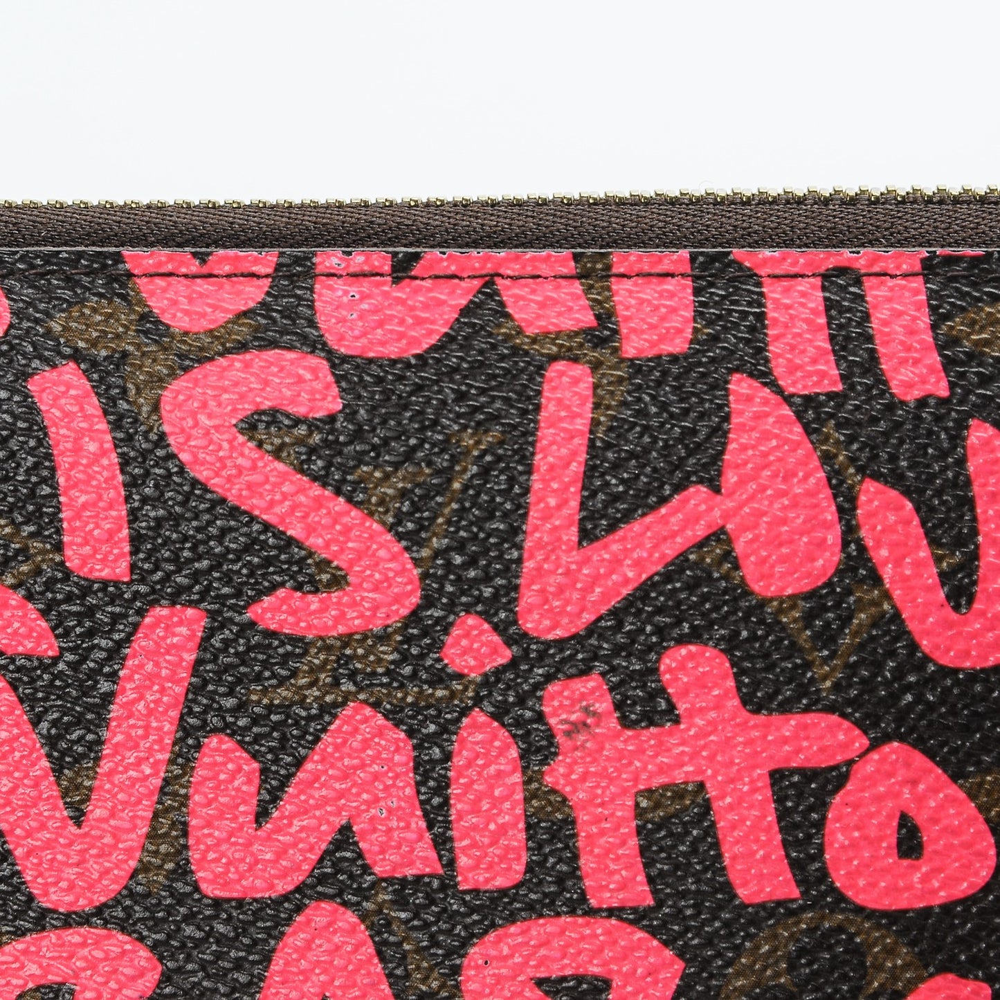 Monogram Graffiti Zippy Wallet Fuchsia