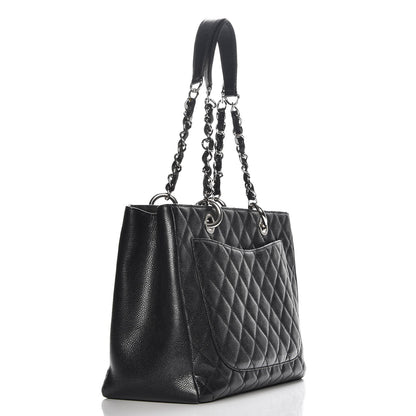 Chanel Caviar Quilted Grand Shopping Tote GST Black 3 of 7