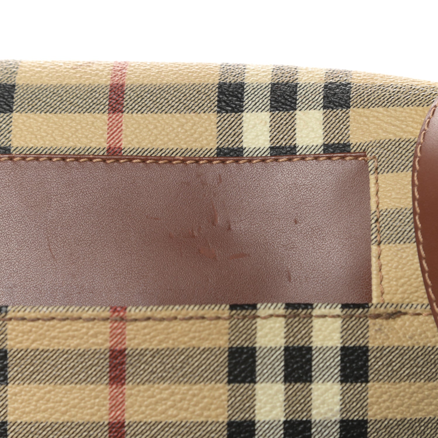 Burberry Haymarket Check Messenger Bag Brown 14 of 17