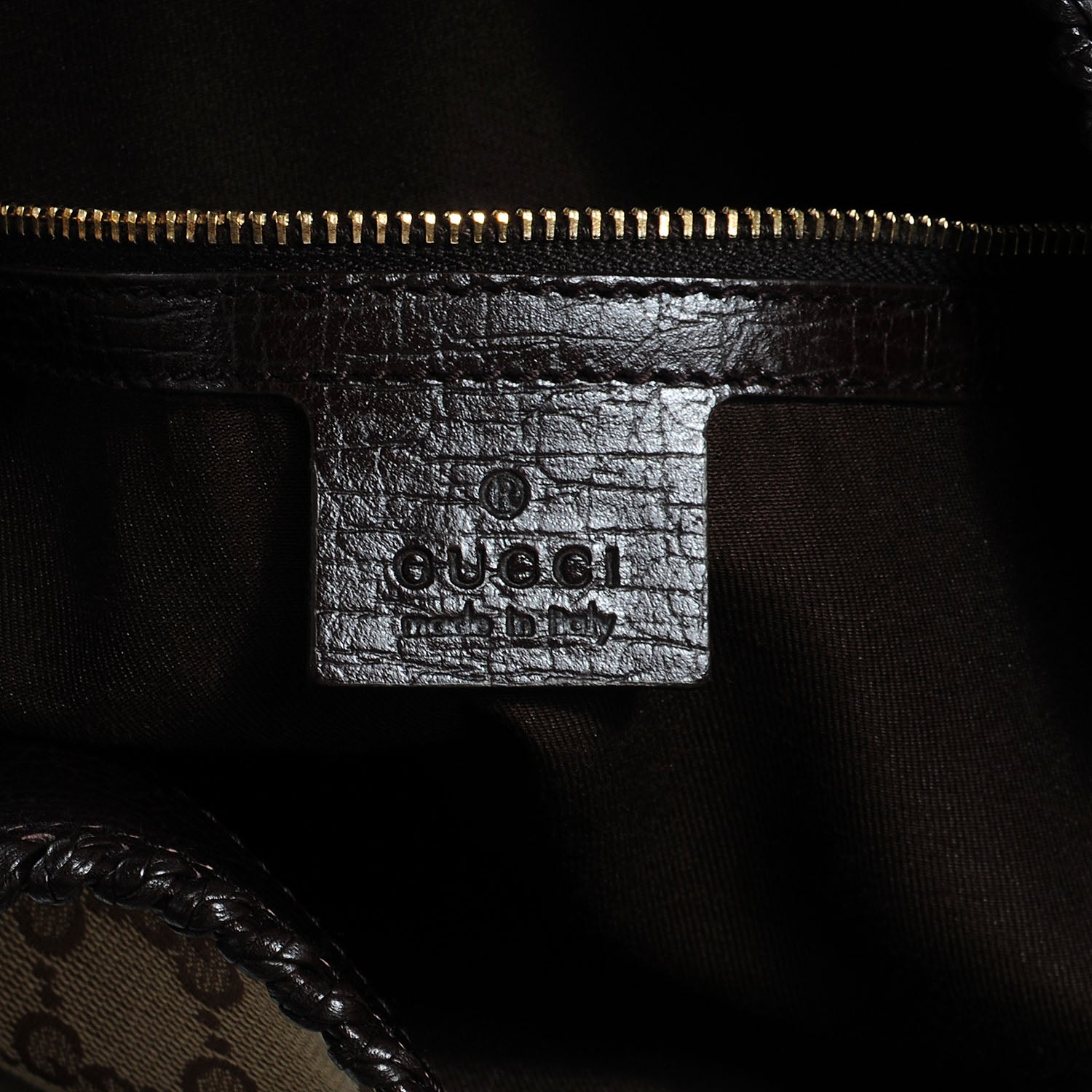 Gucci Monogram Large Horsebit Chain Hobo Brown 6 of 7