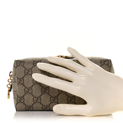 Gucci Soft GG Supreme Monogram Calfskin Medium Ophidia Cosmetic Case Beige Ebony New Acero 3 of 10
