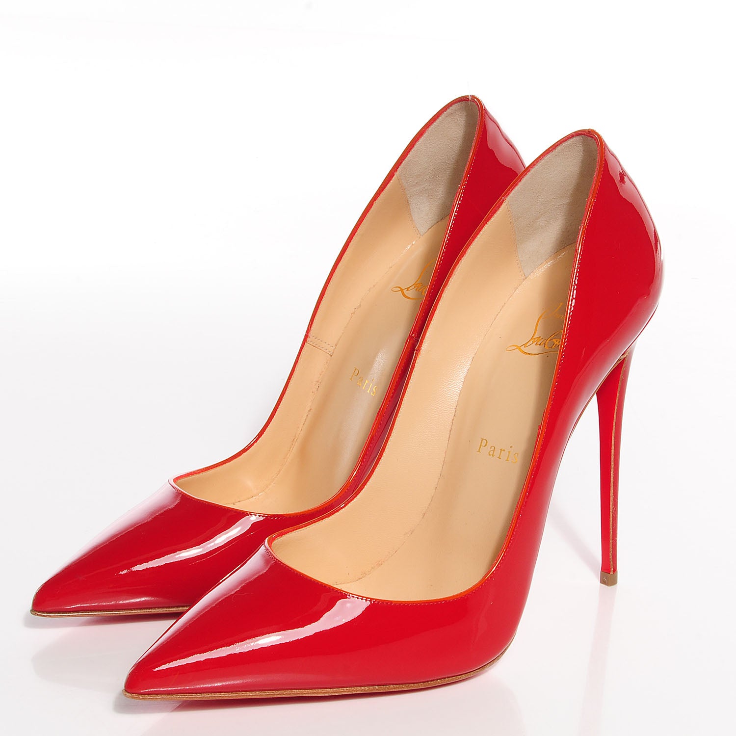 Christian Louboutin Patent So Kate 120 Pumps 40 Red 3 of 7