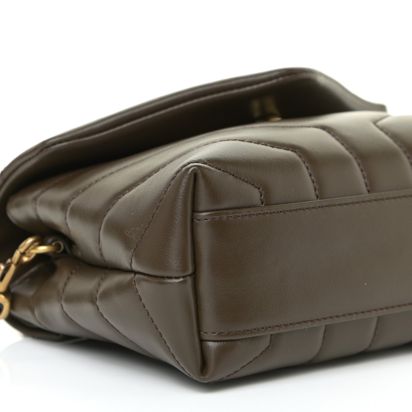 Calfskin Y Quilted Monogram Toy Loulou Crossbody Bag Earth