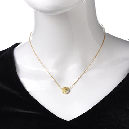 Christian Dior 18K Yellow White Gold Diamond Black Onyx Mother of Pearl Rose Celeste Pendant Necklace 2 of 8