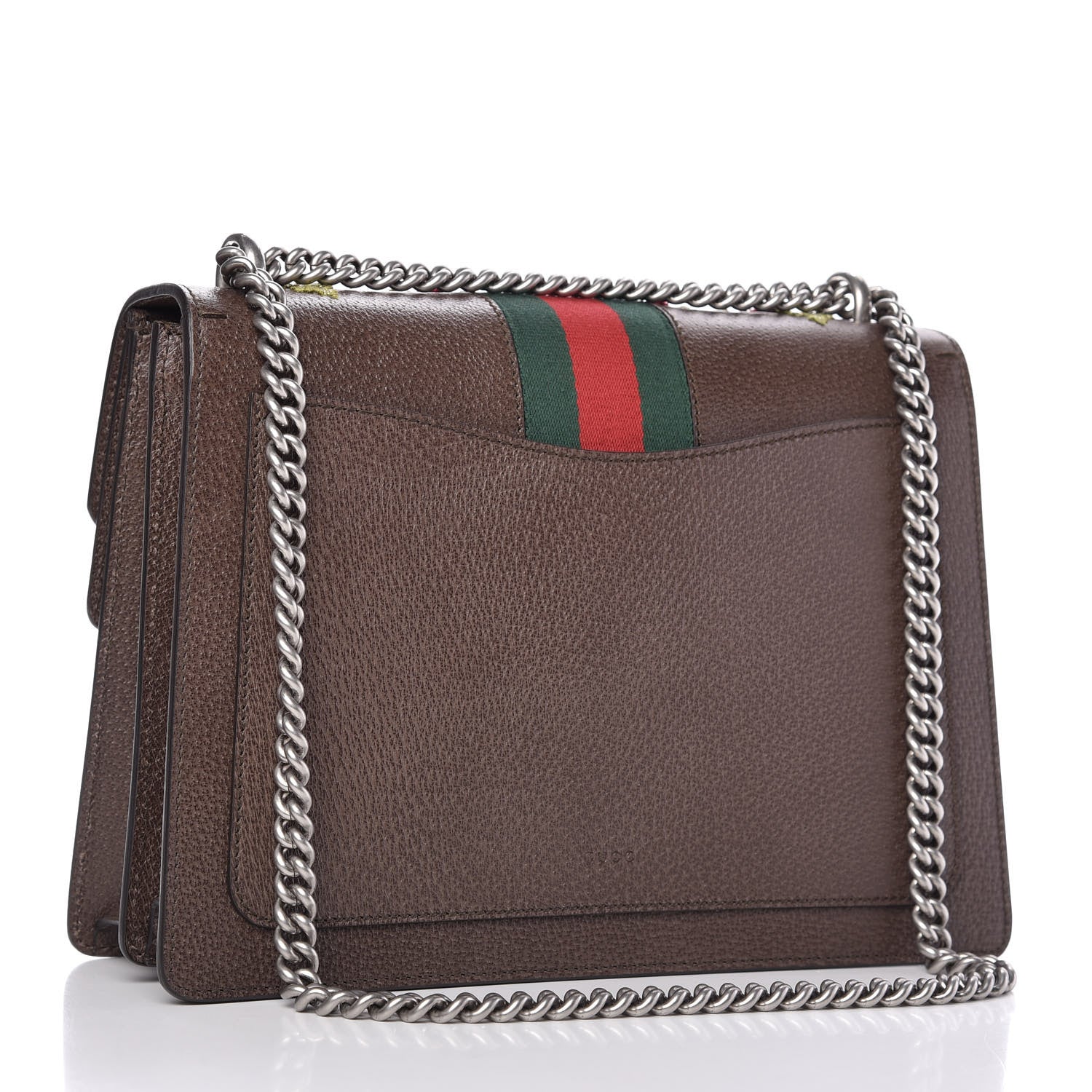Gucci Calfskin Web Floral Embroidered Medium Dionysus Shoulder Bag New Acero 4 of 11