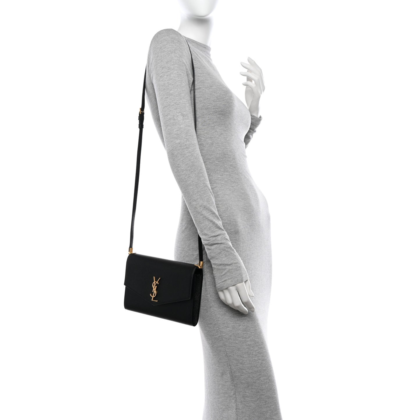 Grain De Poudre Mini Uptown Crossbody Bag Black