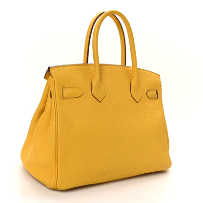 Hermes Togo BIRKIN 30 Jaune Ambre 3 of 10