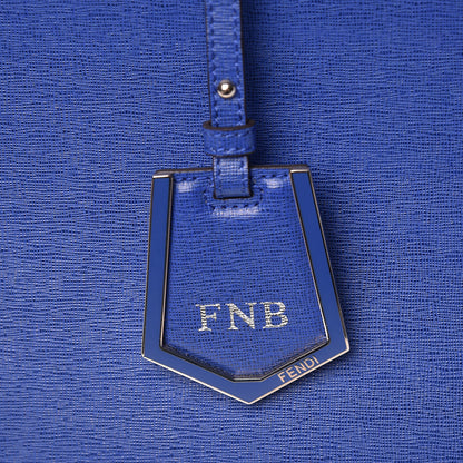 Fendi Vitello Elite Medium 2Jours Tote Blue Neon 10 of 11
