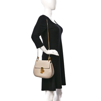 Chloe Grained Lambskin Drew Shoulder Bag Cement Pink 2 of 11