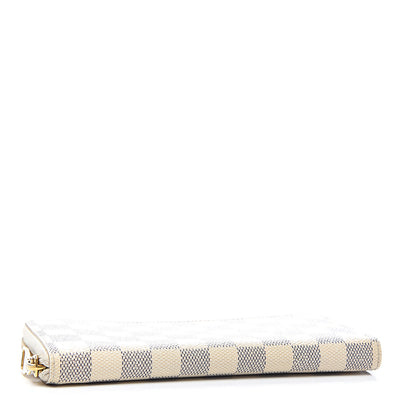 Louis Vuitton Damier Azur Clemence Wallet Rose Ballerine 3 of 8
