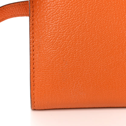 Hermes Chevre Mysore Kelly Longue Wallet Orange 14 of 22
