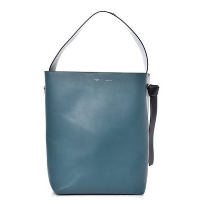 Celine Shiny Smooth Calfskin Small Twisted Cabas Ocean Black 2 of 16