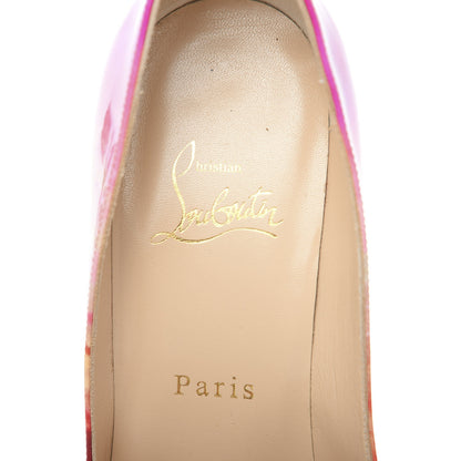 Christian Louboutin Patent Tie and Dye Pigalle Follies 100 Pumps 38 Multicolor 7 of 9
