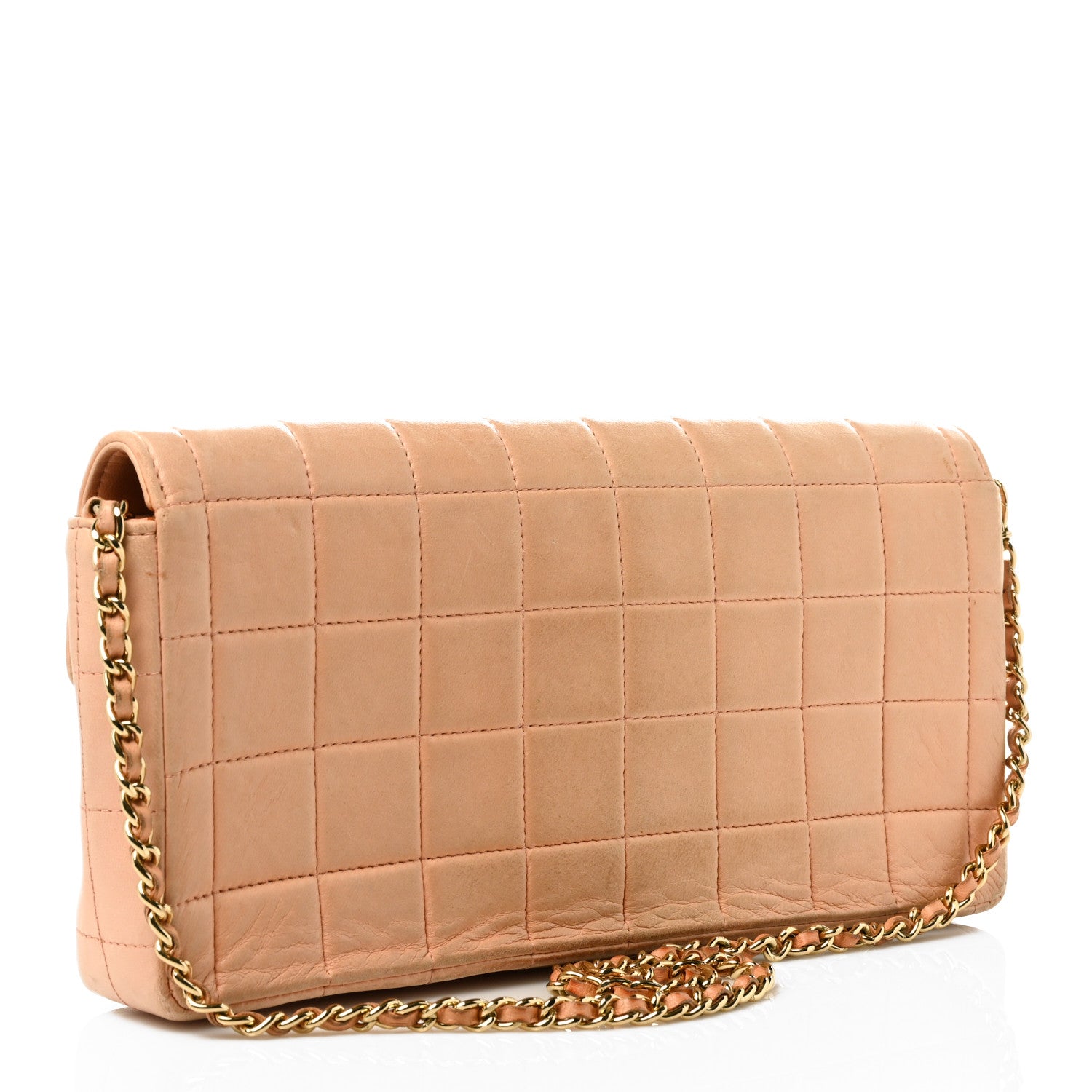 Chanel Lambskin East West Chocolate Bar Flap Beige 3 of 14