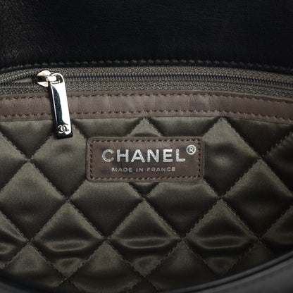 Chanel Calfskin Chevron Medium Flap Black 7 of 8