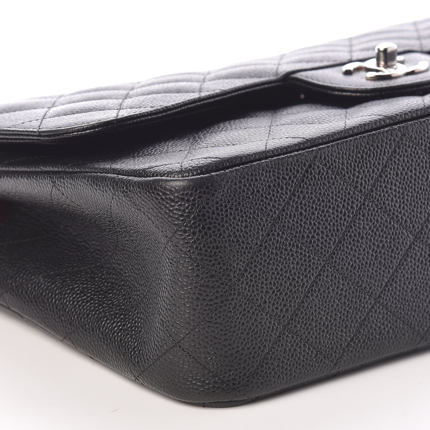Chanel Caviar Quilted Jumbo Double Flap Black 9 of 14