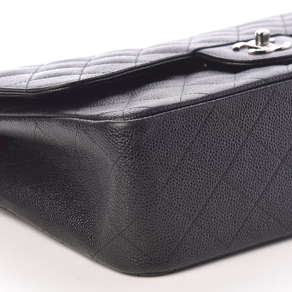 Chanel Caviar Quilted Jumbo Double Flap Black 9 of 14
