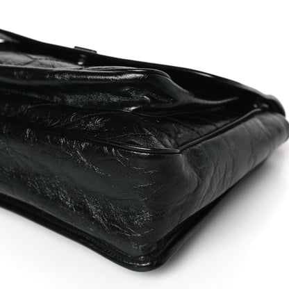 Saint Laurent Crinkled Calfskin Matelasse Monogram Large Niki Chain Satchel Black 9 of 9